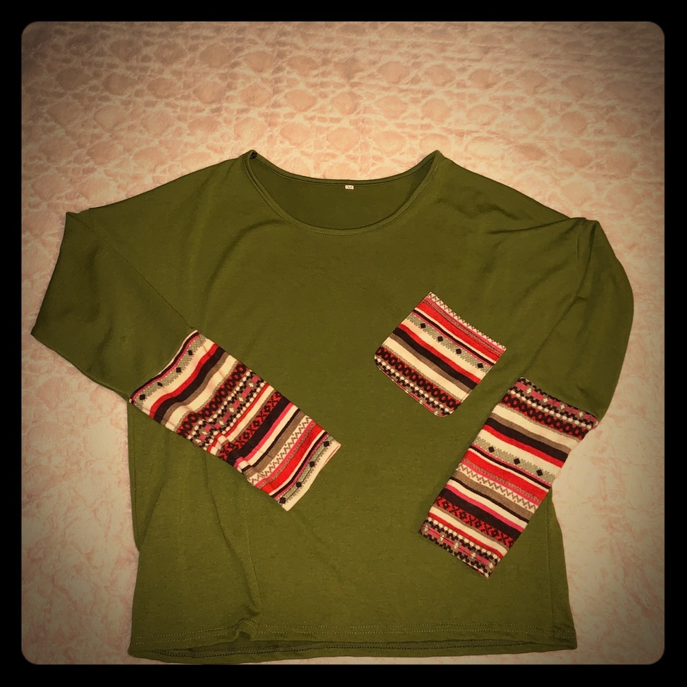 Olive green shirt